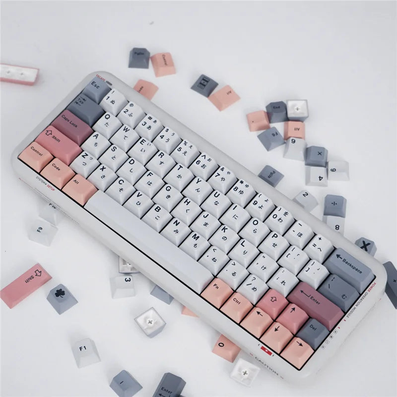 Akira taustiņvāciņi US/JP Cherry Profile 129/23 Keys PBT materiāls 5-side sublimation Sublimation Keyboard for MX Switch Mehāniskā tastatūra