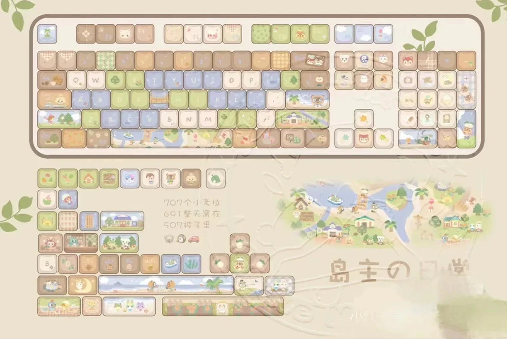 Kissan näppäinhapat Söpöt näppäinhapat MAO näppäinsuoja pbt 142 avaimet Räätälöity lahja lämpösublimaatio MX Switchin mekaanisille näppäimistön näppäimille