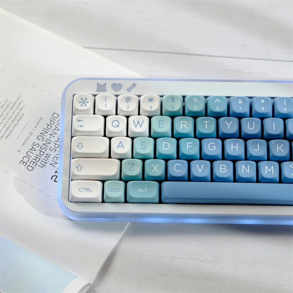 129 キースノーモンスター PBT キーキャップ MOA プロファイル色素昇華キーキャップゲーミングメカニカルキーボードキーキャップ MX スイッチ MOA キーキャップ