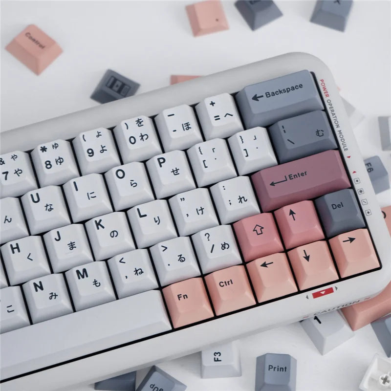 Akira taustiņvāciņi US/JP Cherry Profile 129/23 Keys PBT materiāls 5-side sublimation Sublimation Keyboard for MX Switch Mehāniskā tastatūra