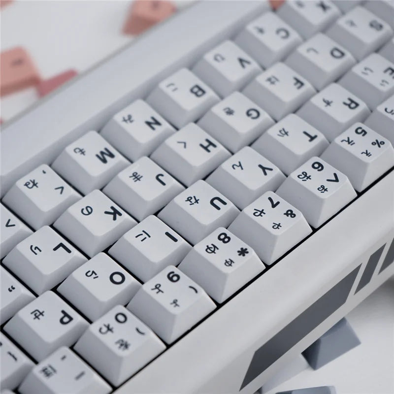 Akira taustiņvāciņi US/JP Cherry Profile 129/23 Keys PBT materiāls 5-side sublimation Sublimation Keyboard for MX Switch Mehāniskā tastatūra