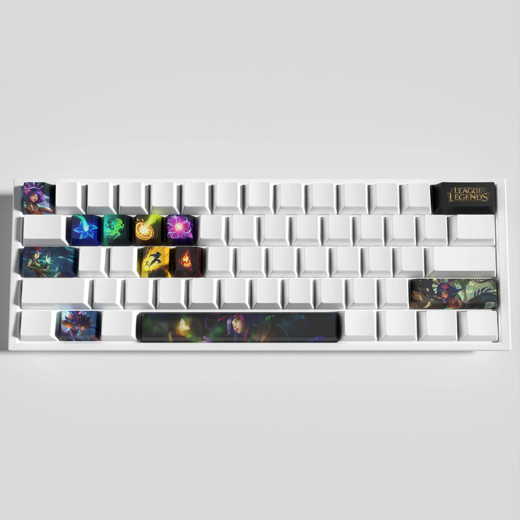 Neeko keycaps League of Legends Neeko keycaps jeu keycaps profil OEM 12 touches PBT colorant sous keycaps