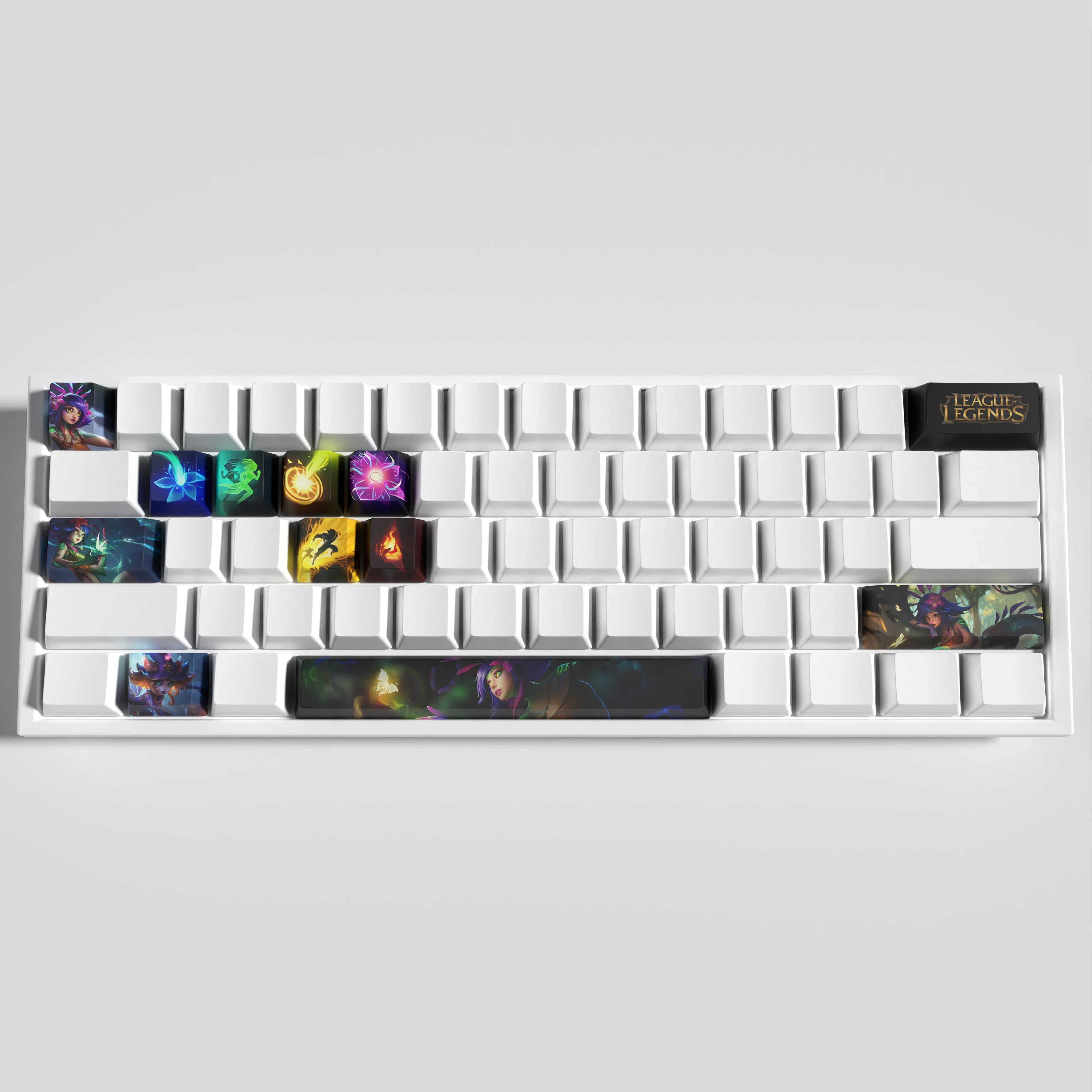 Neeko keycaps League of Legends Neeko keycaps jeu keycaps profil OEM 12 touches PBT colorant sous keycaps